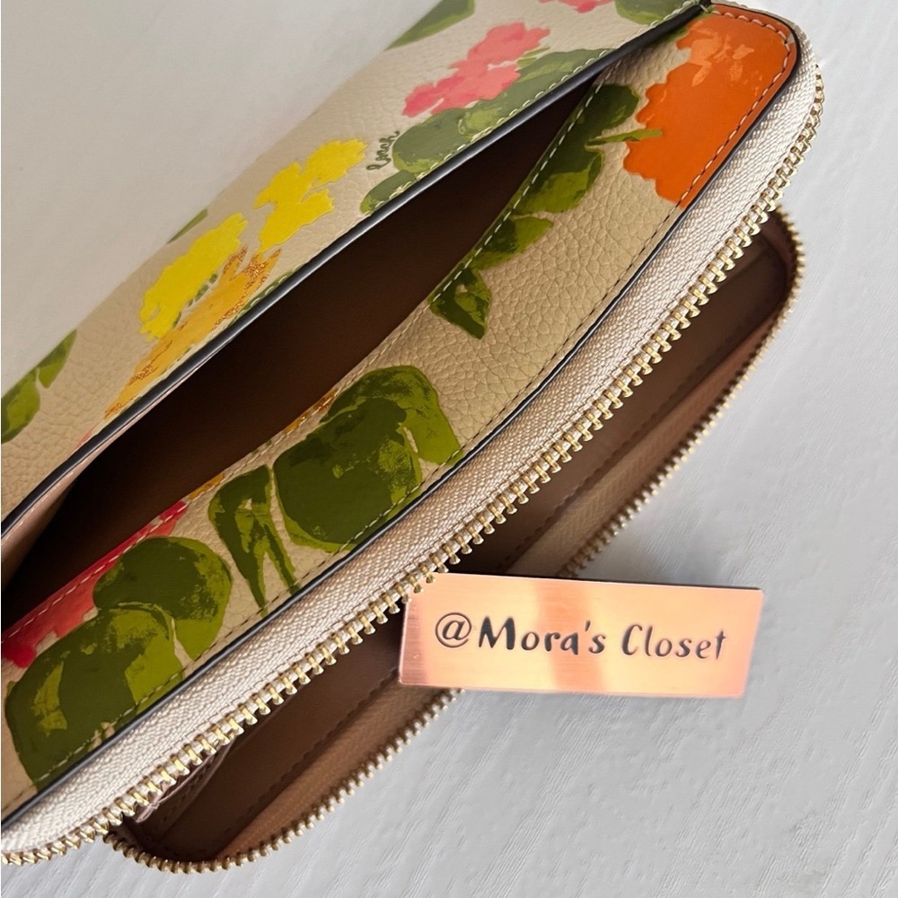 Coach Colorful Floral Women's Wallet - Picture 3 of 11